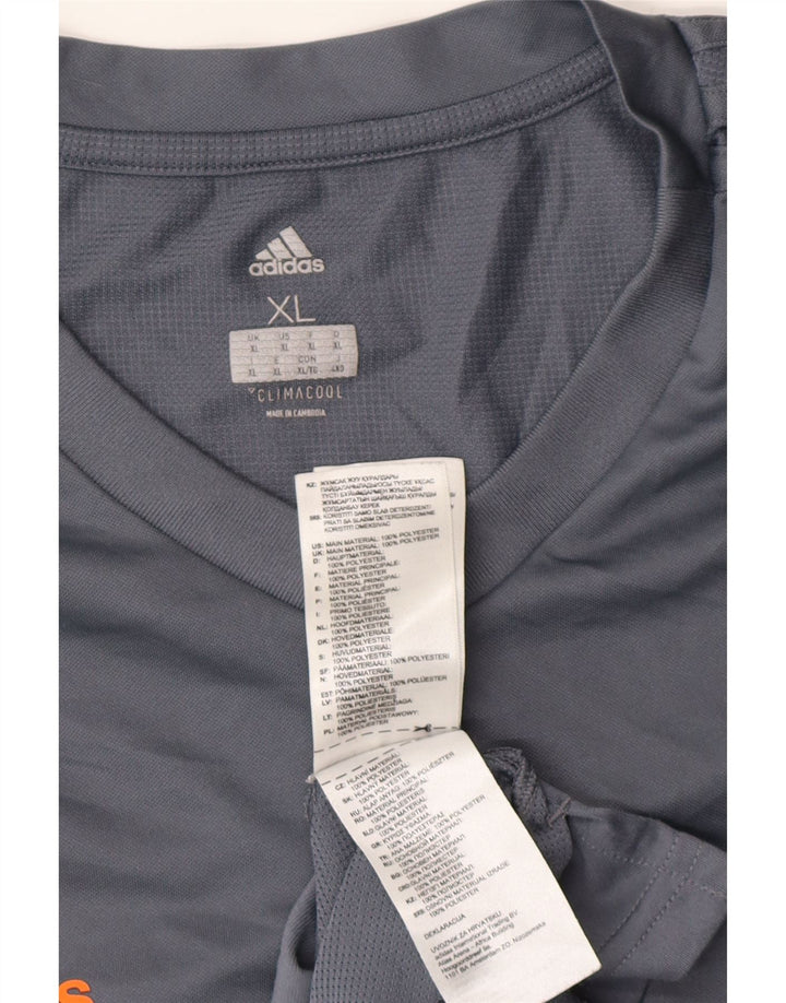 Adidas Homme Climacool T-Shirt Top XL Gris Polyester