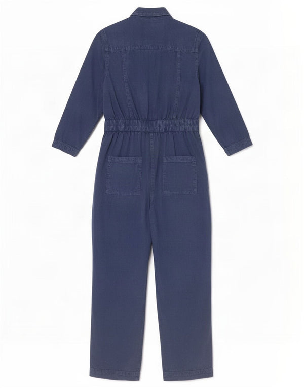 Marks & Spencer Combinaison à manches longues pour femme UK 8 Small Bleu Lyocell