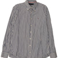 Tommy Hilfiger Chemise Homme Bleu Moyen Rayé Coton