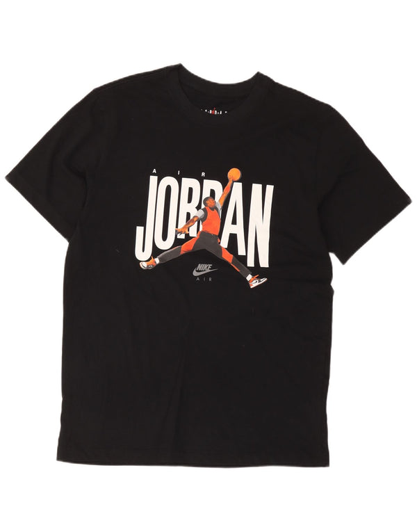 Jordan T-shirt graphique pour homme en coton noir moyen