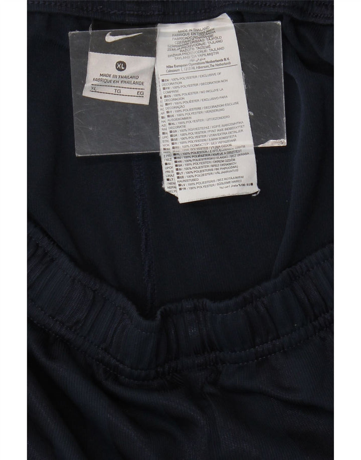 NIKE Short de sport pour homme XL en polyester rayé bleu marine