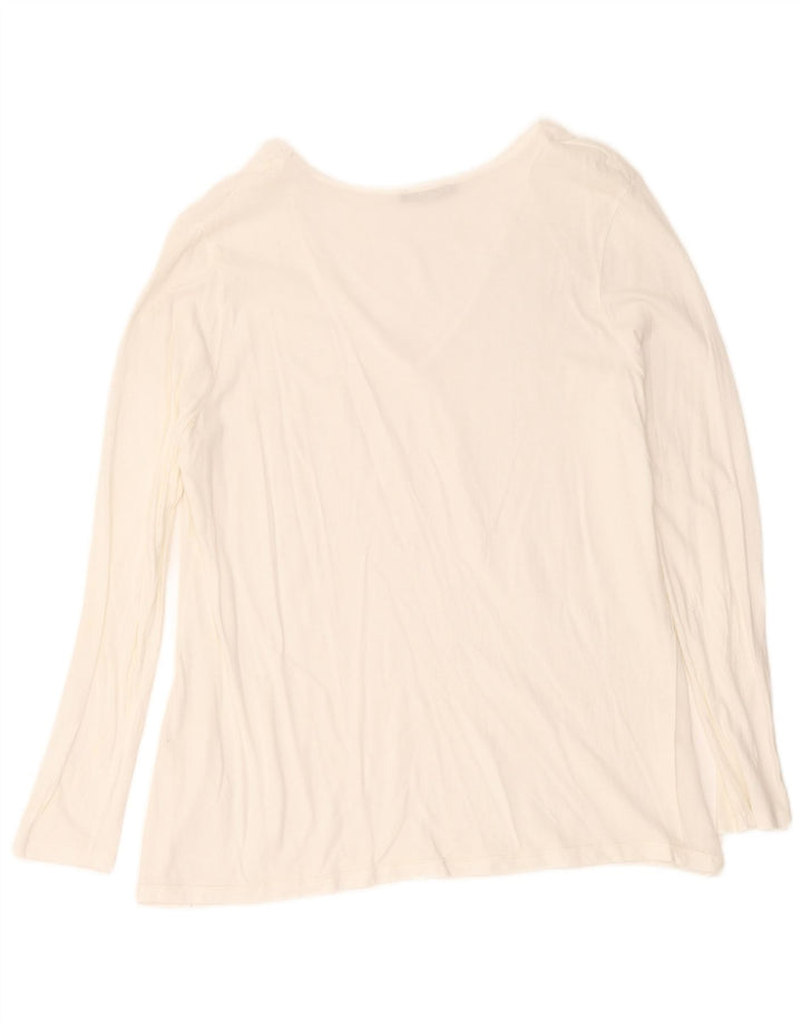 Zara Haut à manches longues pour femme UK 14 Large Blanc