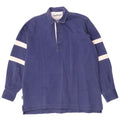 Chatham Mens Yachting Pull Chemise Bleu Marine Rayé Coton