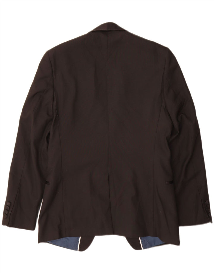 Marks & Spencer Veste blazer à 1 bouton pour homme UK 38 Noir moyen Polyester
