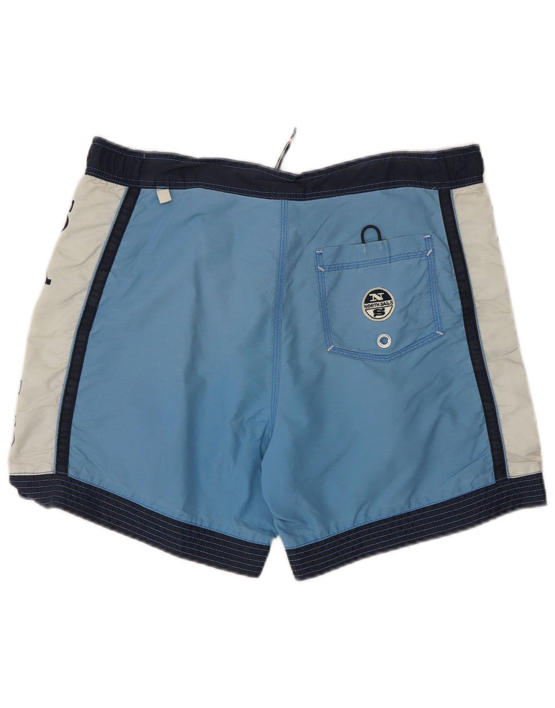 North Sails Short de Bain Graphique Homme Bleu Moyen Polyester Colorblock