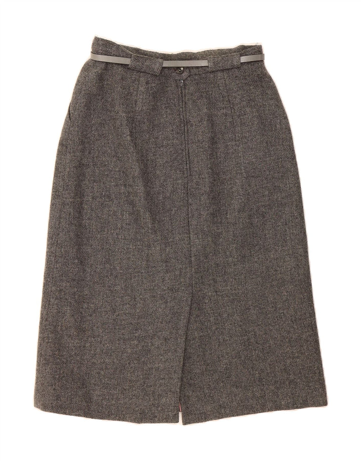 VINTAGE Womens A-Line Skirt W30 Medium Grey Vintage Vintage and Second-Hand Vintage from Messina Hembry 