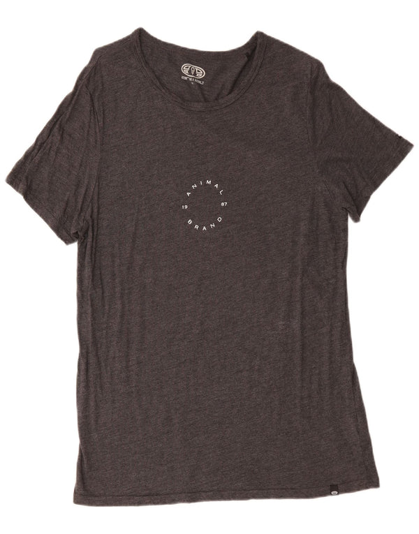 Animal T-Shirt Homme Gris Moyen Viscose