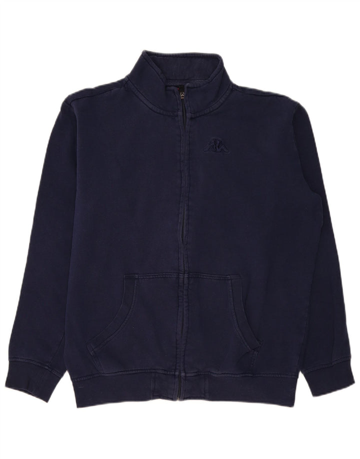 KAPPA Veste de survêtement pour homme en coton bleu marine Taille L