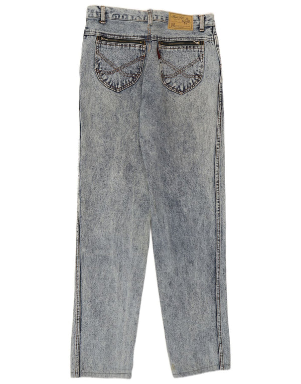 Jean droit femme vintage W33 L30 coton bleu