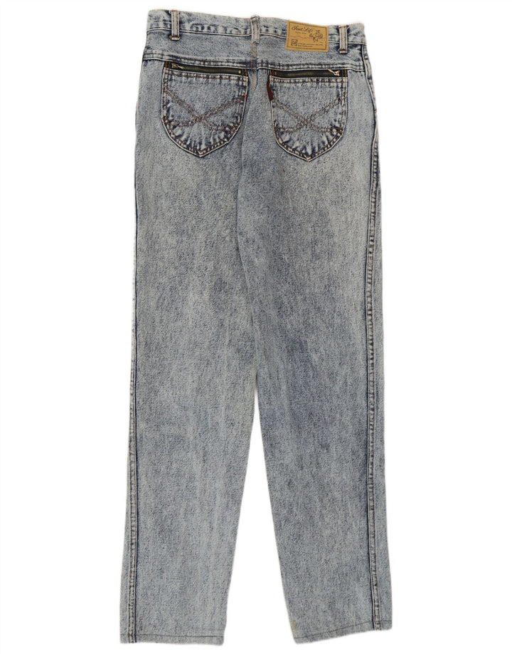 Jean droit femme vintage W33 L30 coton bleu