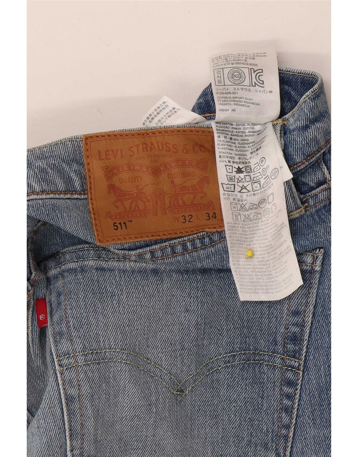 Levi's Short en Jean 511 W32 Homme Bleu Moyen Coton