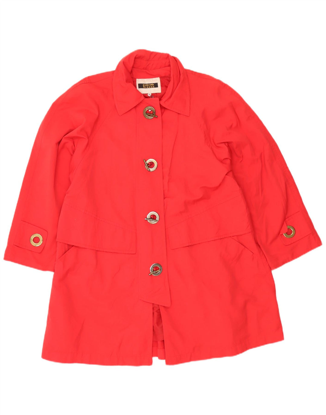 Et Dieu Crea La Femme Manteau Femme EU 40 Medium Rouge Polyester