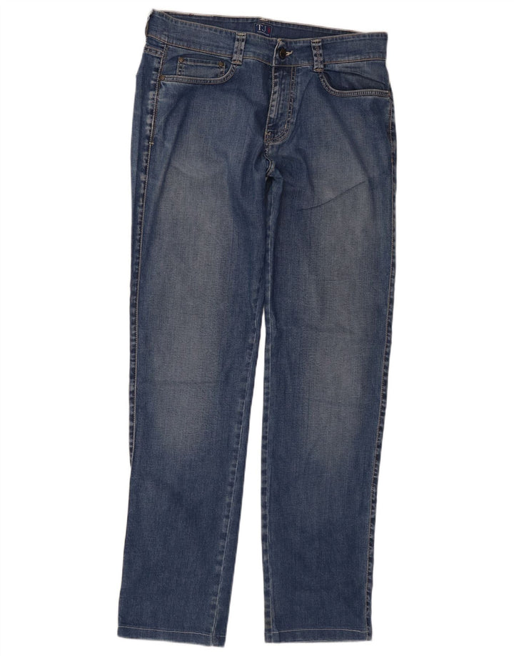 Trussardi Jean Droit W33 L32 Bleu Coton Homme