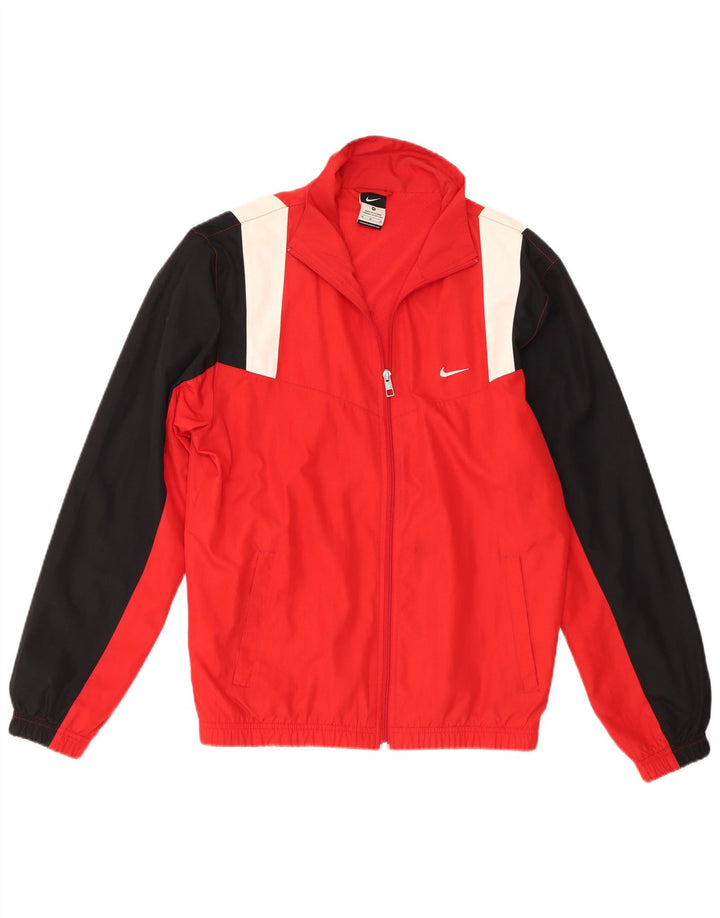 Nike Veste de survêtement pour homme en polyester color block rouge moyen