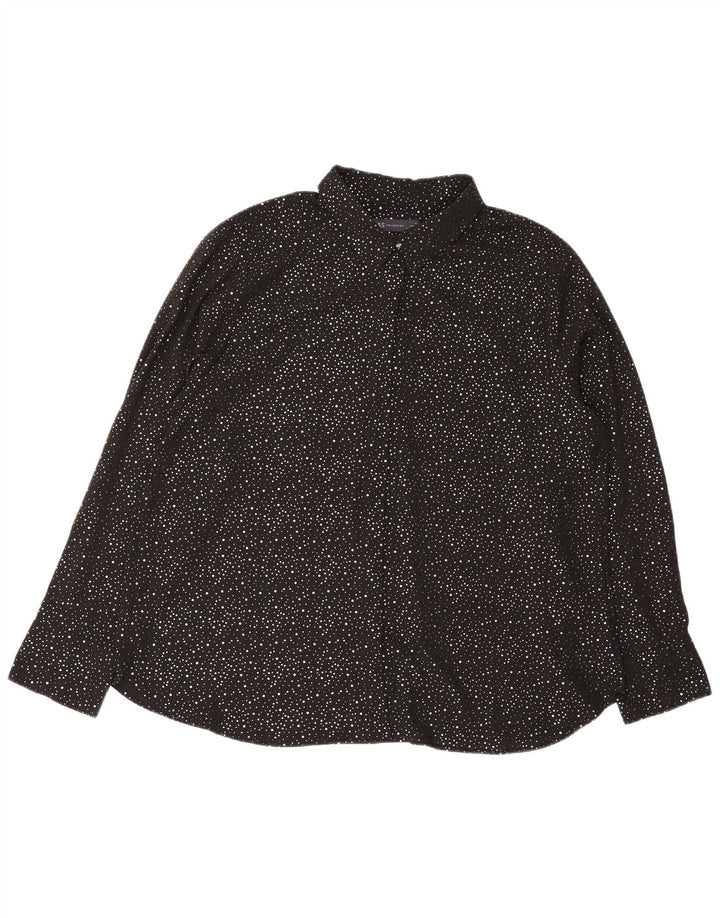 Marks & Spencer Chemisier surdimensionné pour femme UK 18 XL Noir à pois