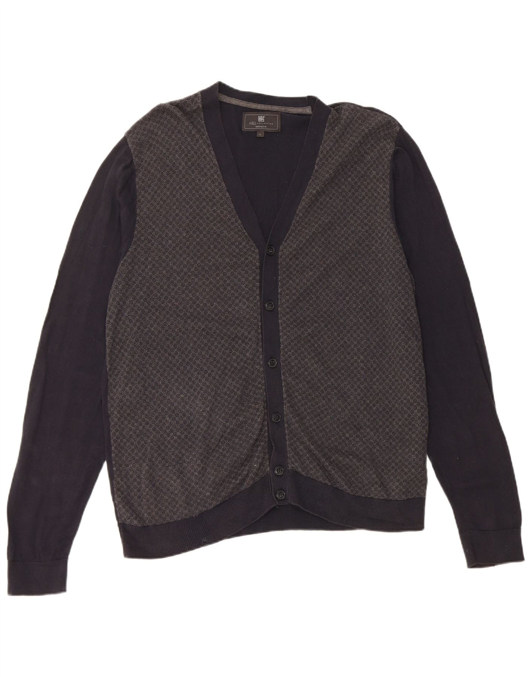 Marks & Spencer Cardigan coupe ajustée pour homme Bleu marine Taille L