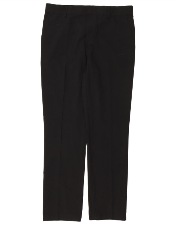 Pantalon Chino Droit Femme Vintage W32 L29 Noir
