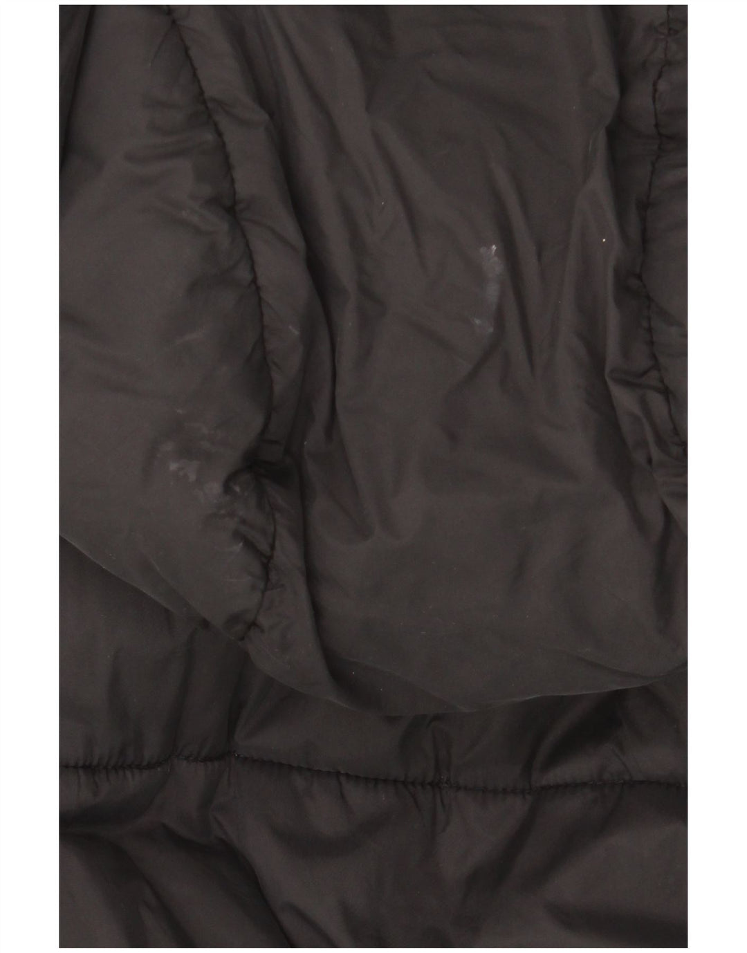 Zara Gilet rembourré surdimensionné à capuche pour femme UK 10 Small Noir Polyester