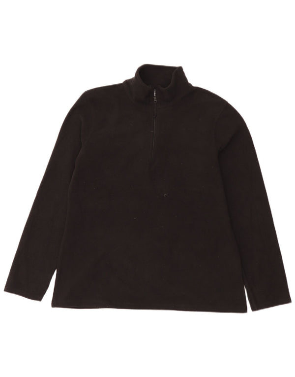 Mountain Warehouse Pull polaire à col zippé pour femme UK 16 Large Noir
