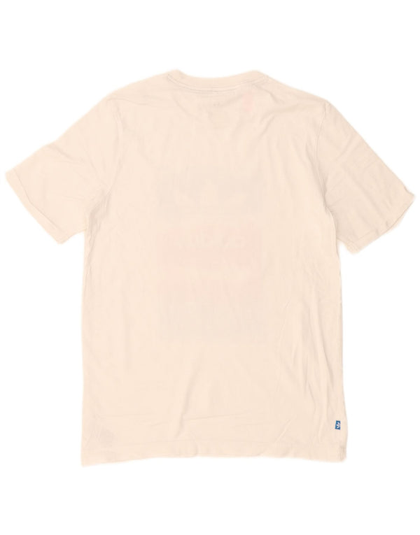Adidas T-Shirt Graphique Garçon 15-16 ans Blanc Coton