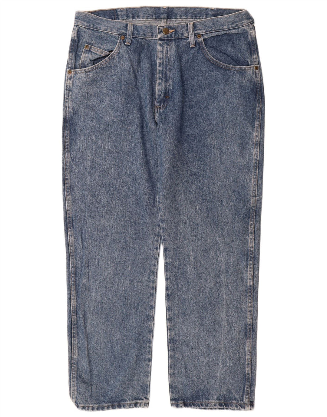 Wrangler Jean droit coupe classique pour homme W36 L29 Bleu