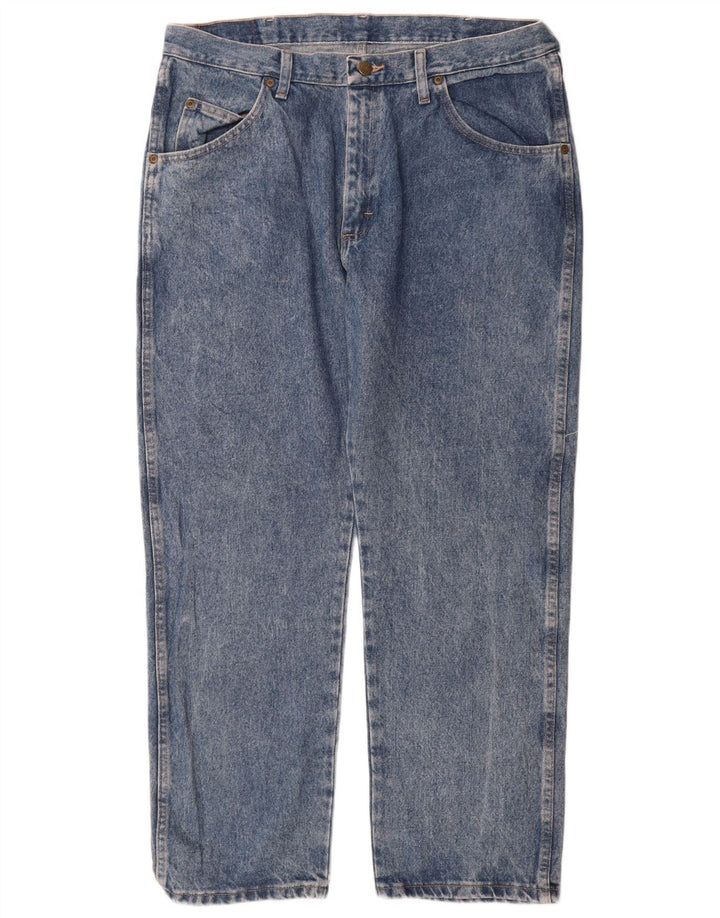 Wrangler Jean droit coupe classique pour homme W36 L29 Bleu