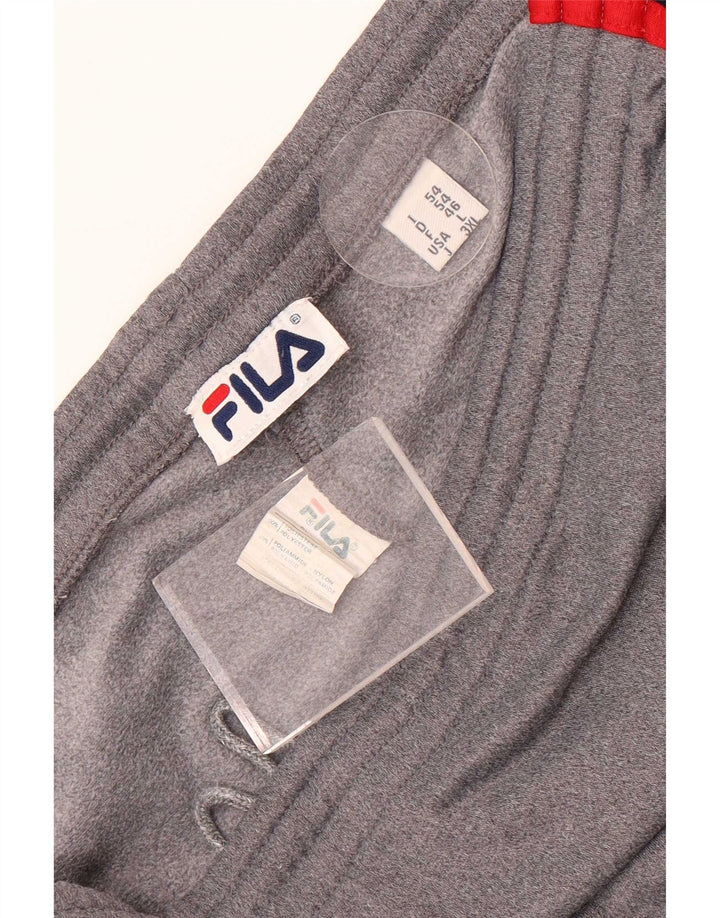 Fila Pantalon de survêtement pour homme Large Gris Colorblock Polyester