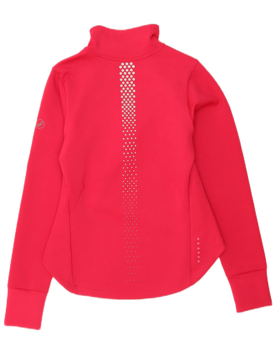 Asics Veste de survêtement pour femme UK 12 Polyester à pois rose moyen