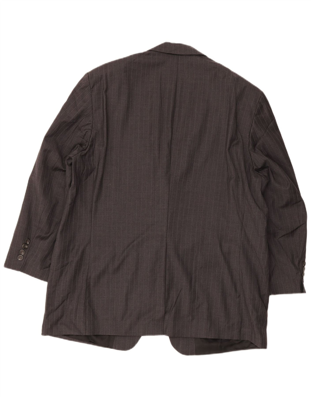 Ralph Lauren Veste blazer à 2 boutons pour homme UK 46 2XL Laine à fines rayures gris