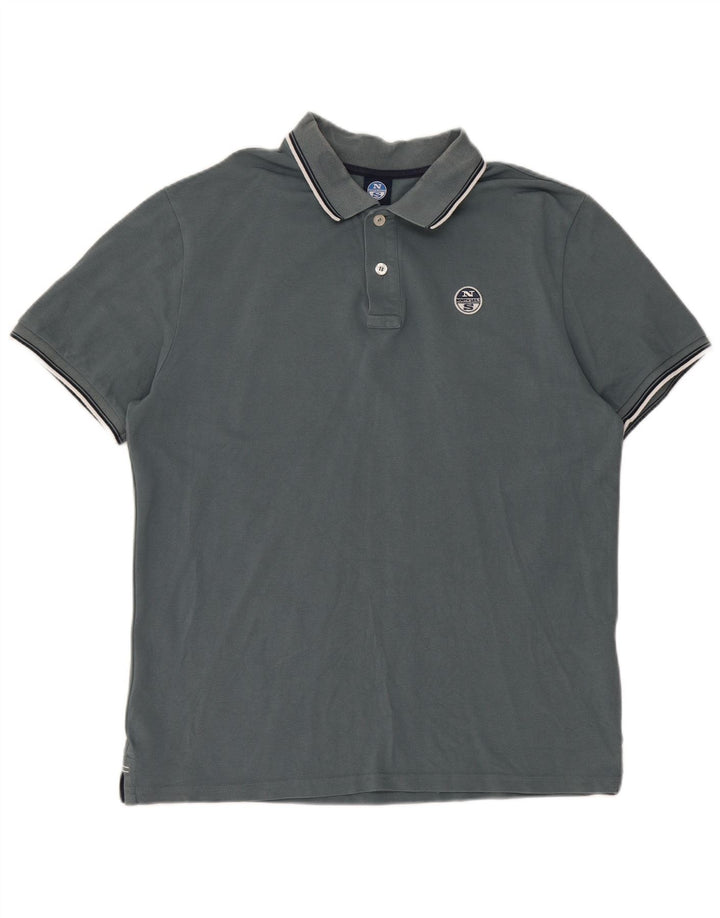 North Sails Polo Homme Gris Moyen Coton