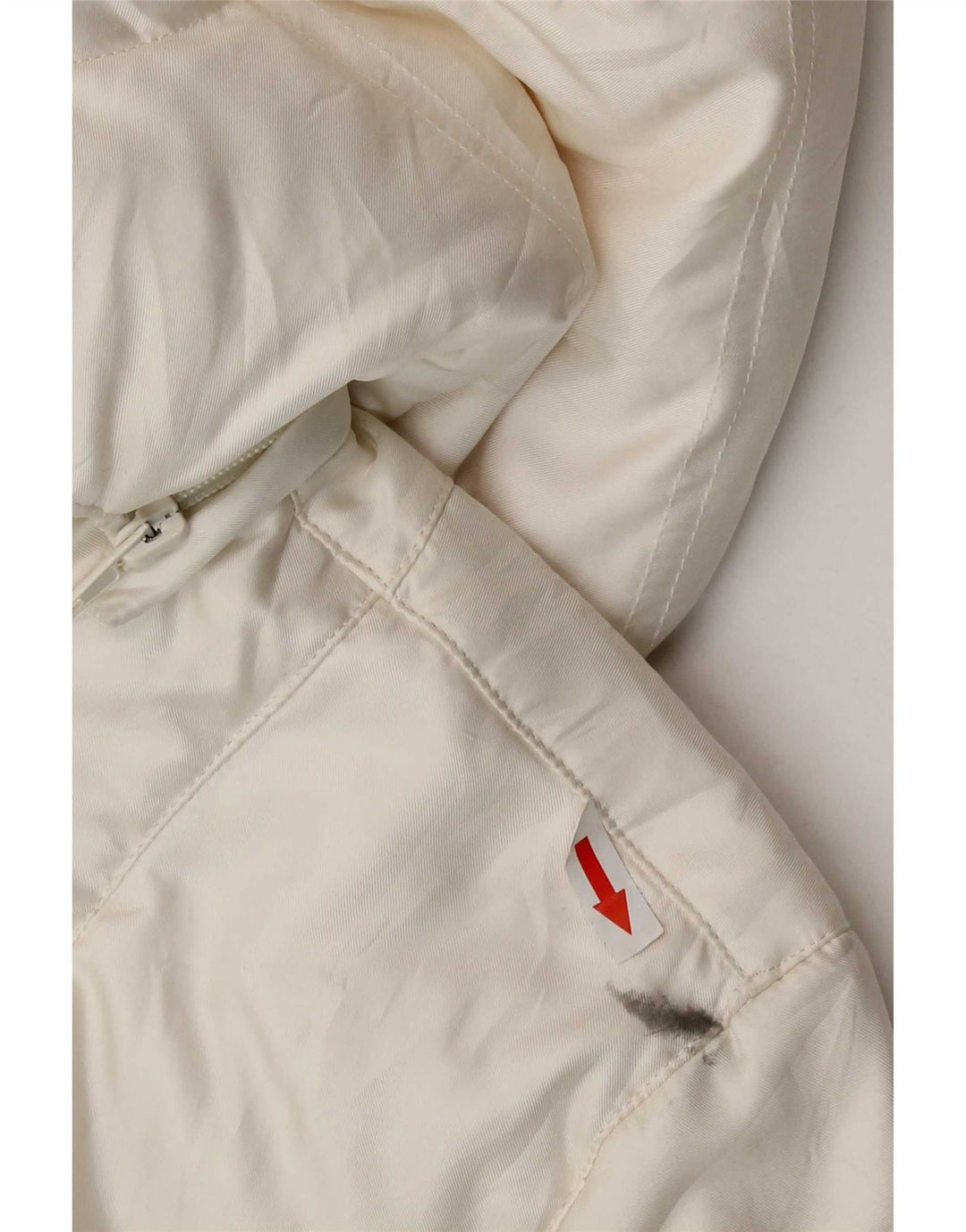 Fila Veste matelassée à capuche pour femme UK 14 Large Blanc Polyester