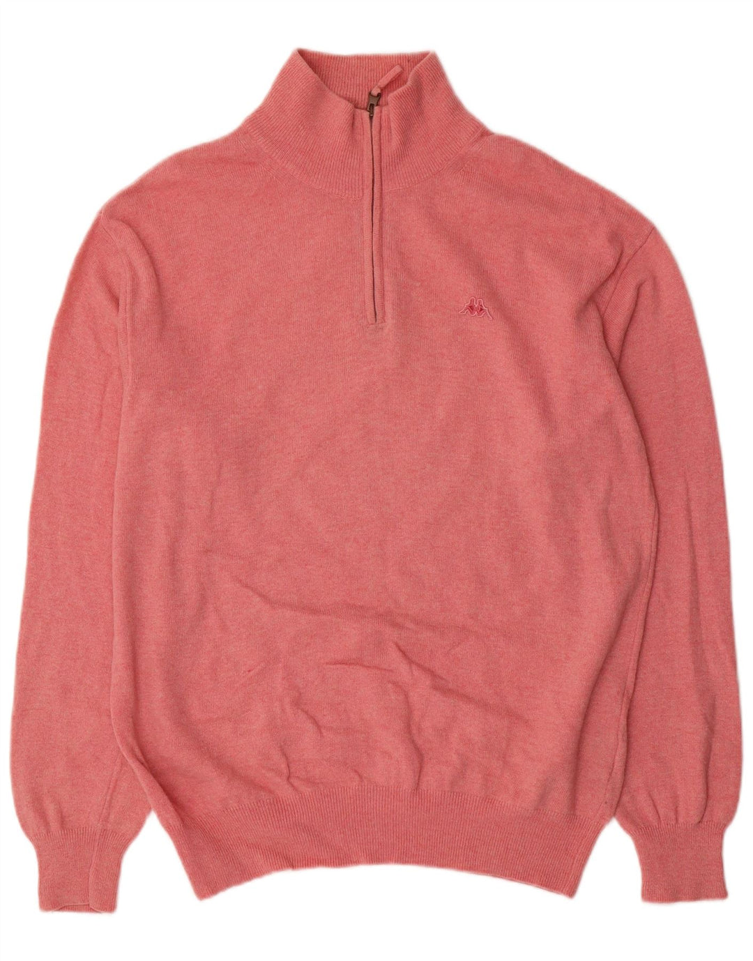 Kappa Pull col zippé pour homme en laine rose Large
