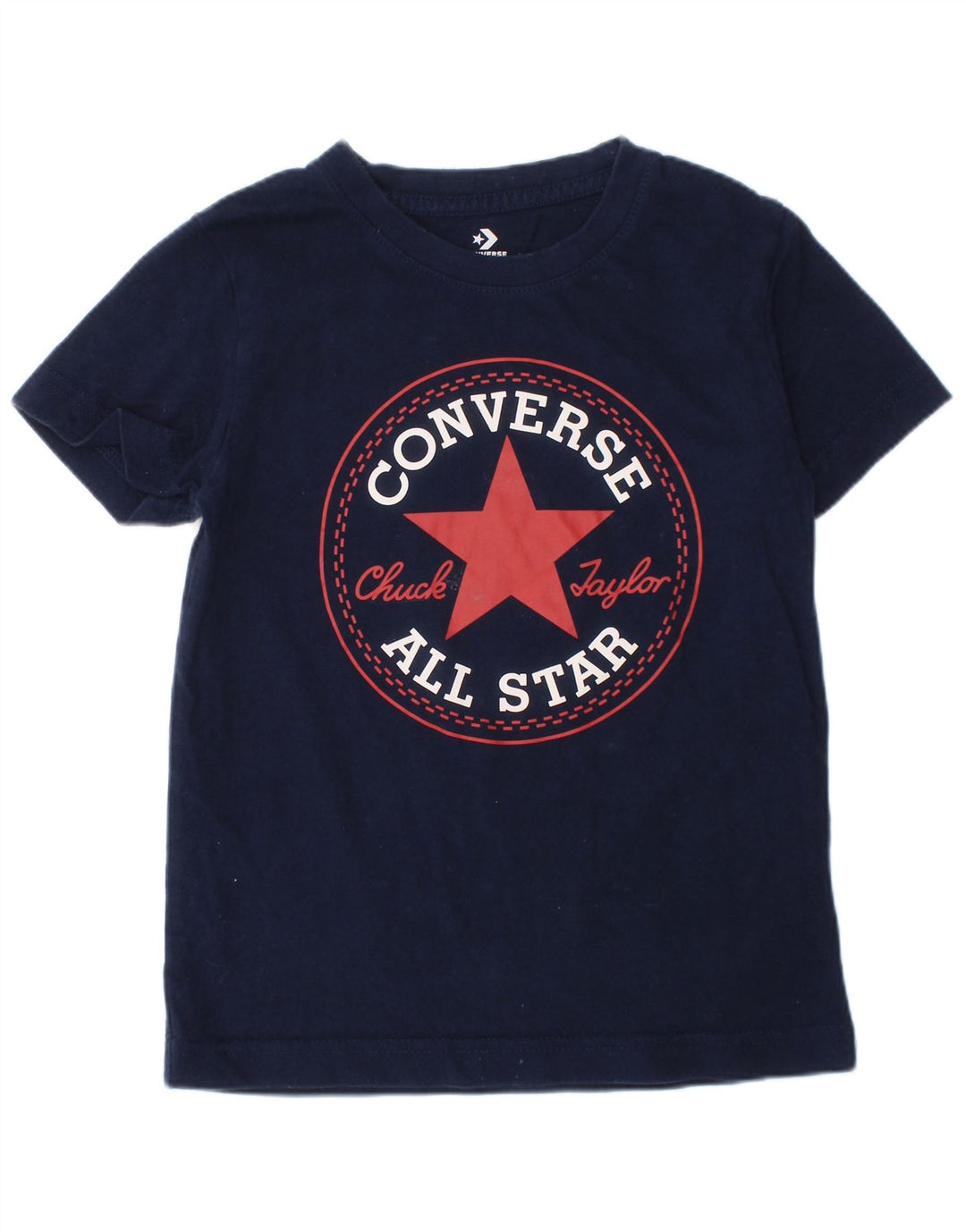 CONVERSE T-shirt graphique Chuck Taylor pour garçon 4-5 ans en coton bleu marine