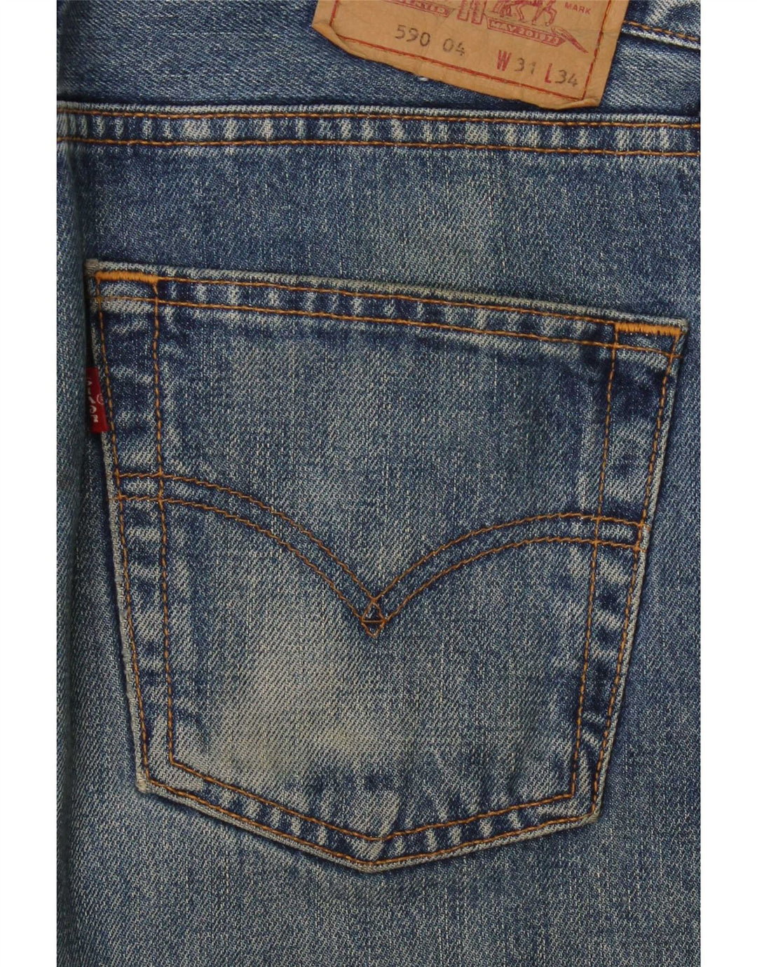 Levi's Jean Droit 590 Femme W31 L32 Bleu Coton