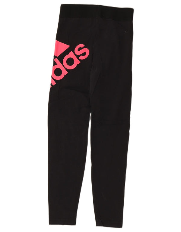 Adidas Legging Graphique Fille 11-12 ans Noir Coton