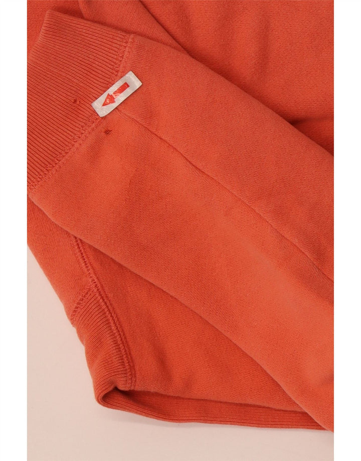 Izod Sweat-shirt graphique pour femme UK 14 en coton orange moyen