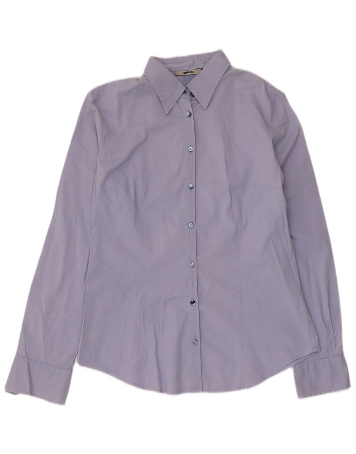 Chemise Femme Gas UK 14 Coton Bleu Moyen