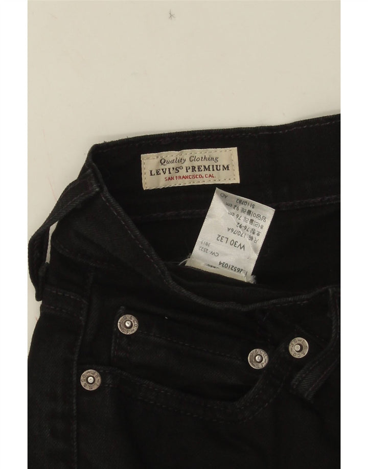 LEVI'S Jean Droit Court W30 L24 Homme Noir