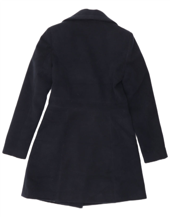 Oasis Manteau croisé pour femme UK 6 XS Bleu marine Polyester