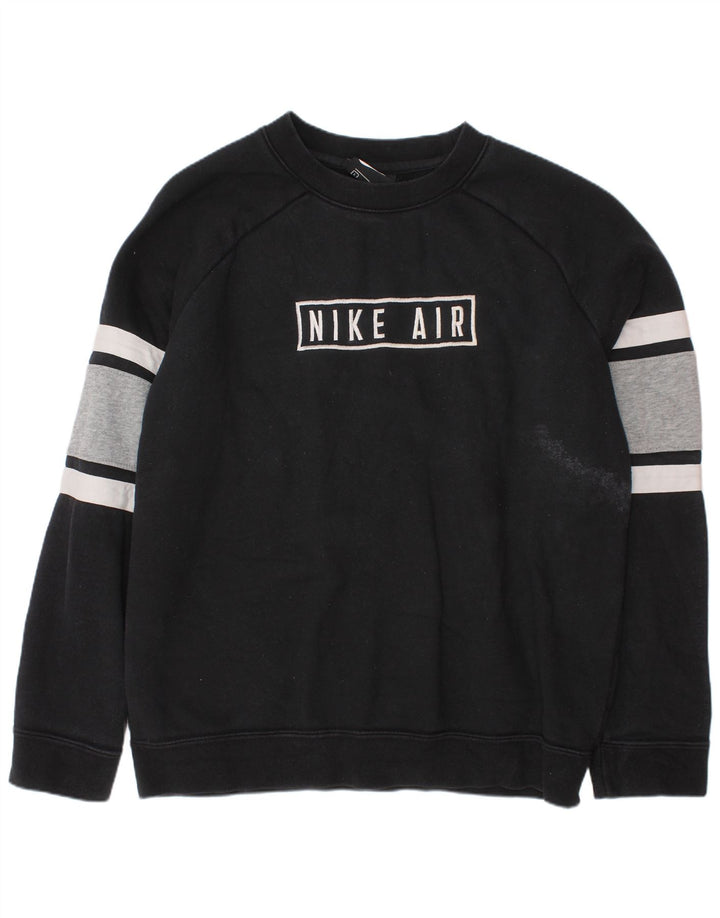 Nike Sweat-shirt graphique pour garçon 12-13 ans Grand Noir Colorblock