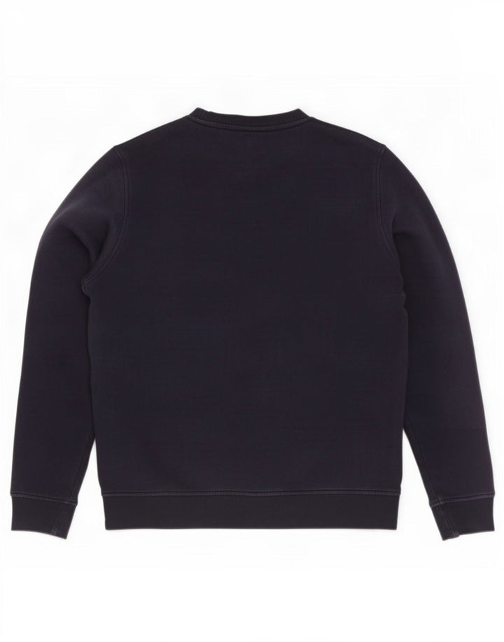 Lacoste Homme Sweatshirt Jumper Taille 4 Moyen Bleu Marine Coton