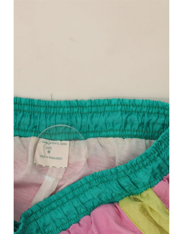 VINTAGE Survêtement complet surdimensionné pour femme UK 14 Medium Pink Colourblock