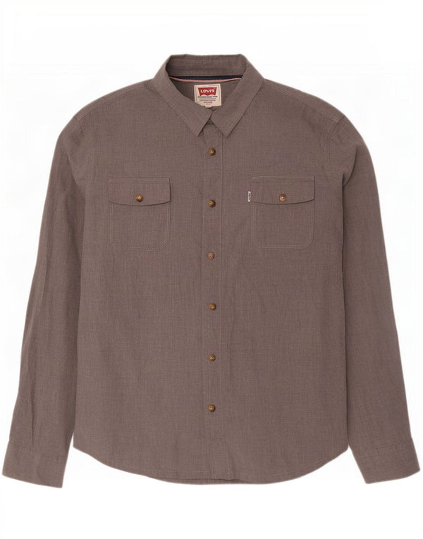 Levi's Chemise Homme 2XL Gris Coton
