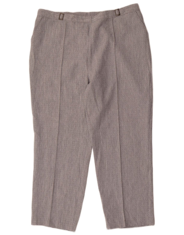 Marks & Spencer Pantalon chino fuselé pour femme UK 18 XL W34 L26 Gris