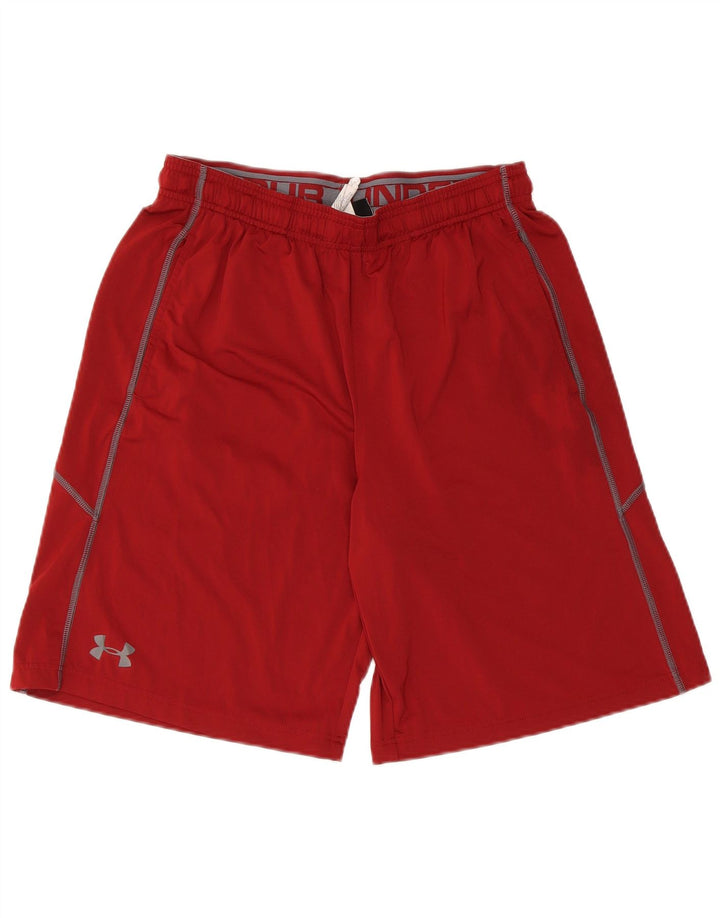 Under Armour Short de Sport Heat Gear Homme Marron Moyen Polyester