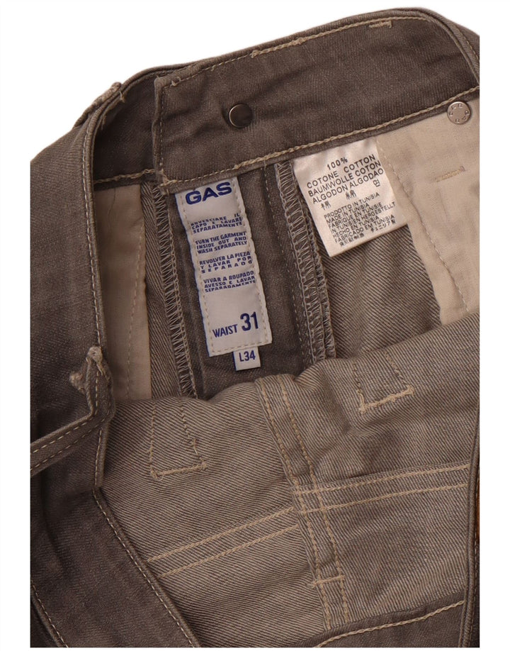 GAS Jean Slim Droit Homme W31 L34 Gris Coton