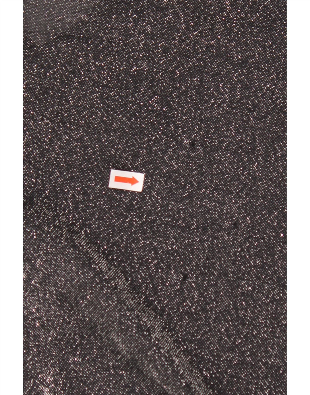 VINTAGE Chemisier surdimensionné femme UK 16 Grand polyester moucheté noir