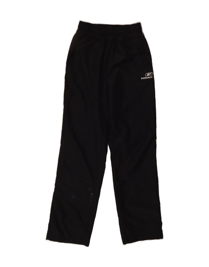 REEBOK Boys Tracksuit Trousers 15-16 Years 2XL Black Colourblock Polyester Vintage Reebok and Second-Hand Reebok from Messina Hembry 