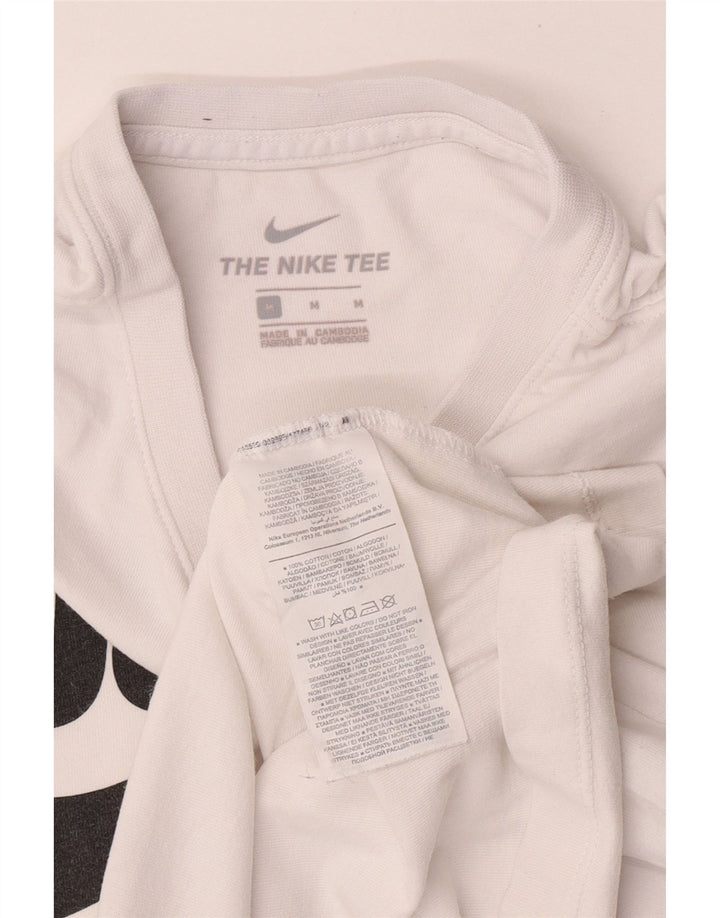 Adidas T-shirt graphique pour homme en coton blanc moyen