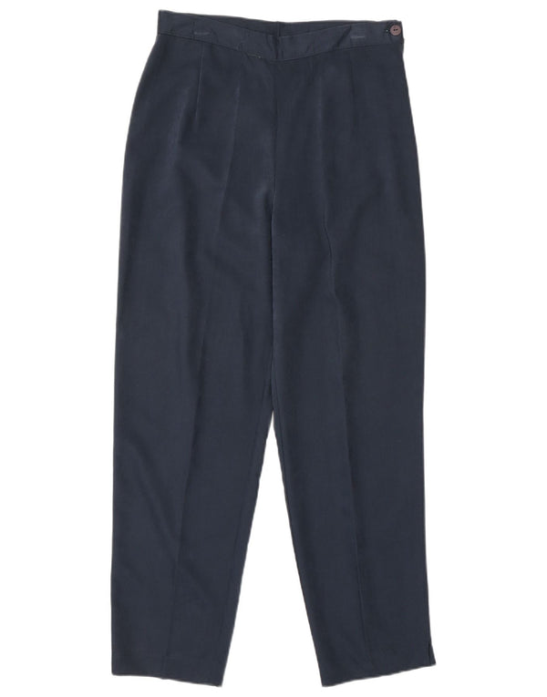 Pantalon court fuselé vintage femme IT 42 Medium W26 L25 Bleu Marine